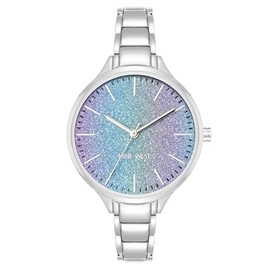 Nine West Women's Glitter Accented Bracelet Watch