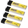 4pcs BT2.0 550mAh 1S Battery 3.8V 95C FPV Lipo Battery