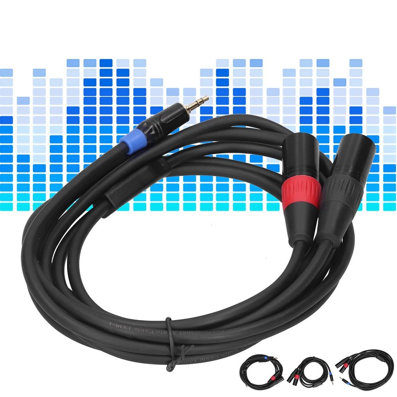 Cable Estéreo de 3,5 Mm a XLR Doble, Miniconector de