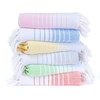 Oversized Turkish Beach Towels - 6 Pack, Quick Dry &