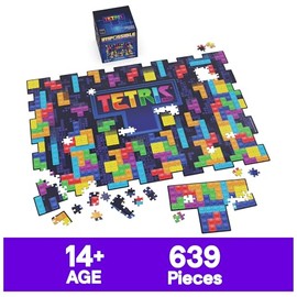 Spin Master Games, Rompecabezas irrealizable de Tetris, Rompecabezas lenticular de 639 Piezas, a Partir de 14 años