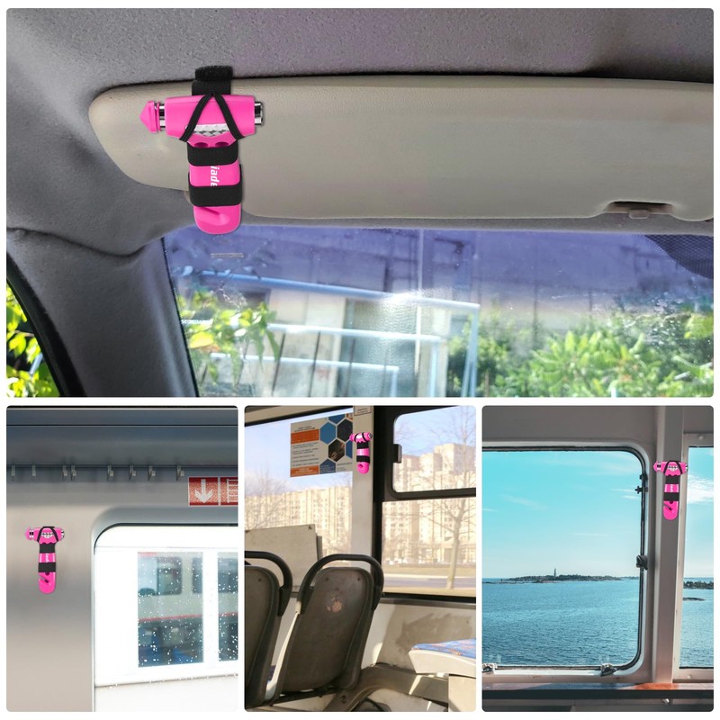Yiader Window Breaker, 3-in-1 Emergency Escape Tool with Car Window