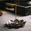 GARMOLY Incense Burner, Incense Holder for Sticks, Brass Lotus Incense