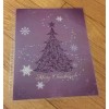 Handmade Glam Purple Christmas Tree Front/Back Cover Set 4 use