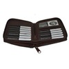 Leatherboss Genuine Leather RFID protected Hipster All Around Zipper Bifold