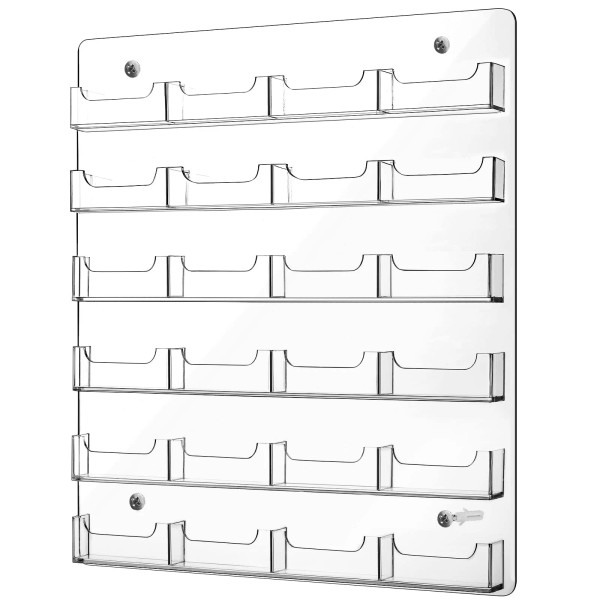 Lincia 24 Pockets Business Card Holder Wall Mount Multi Pockets