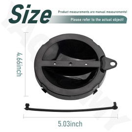 YAQINGMY A040338BK Cap/Strap for Hose Carriers/Sewer Hose Storage Carrier Cap for Va-lterra RVs Motorhomes, Use with Adjustable Hose Carriers