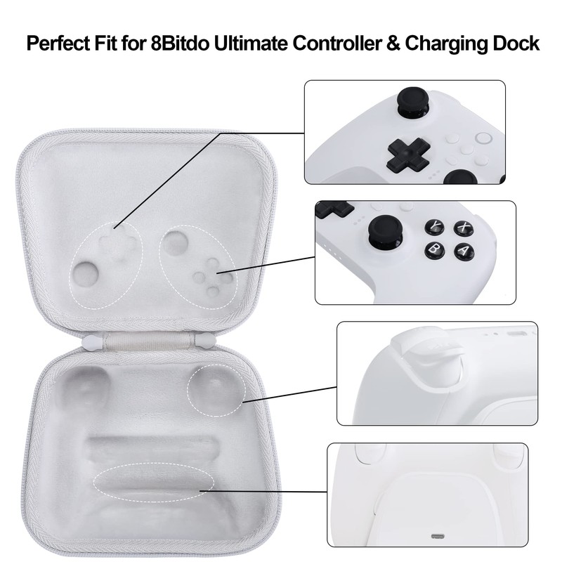 Aenllosi Hard Carrying Case Replacement for 8Bitdo Ultimate Bluetooth /