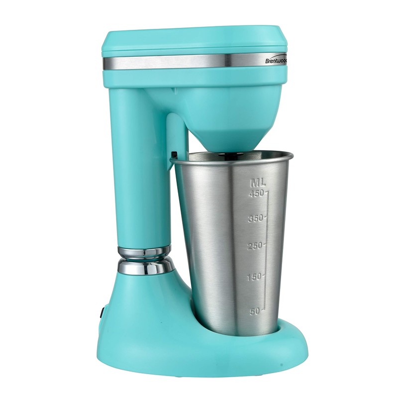 Brentwood Classic Milkshake Maker, 15 oz, Turquoise,SM-1200B