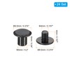 PATIKIL 24 Sets Chicago Screws 6mm L Chicago Screw Binding
