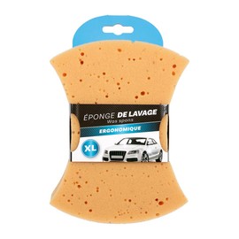 TURBOCAR - Synthetic Sponge Cleaning Sponge - Size XL - Dimensions: 19 x 13 x 6 cm - Material: Synthetic - Ergonomic Shape - For All Types of Cleaning and Working - Natural Look