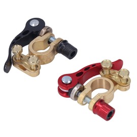 Battery Terminal Clamp Connectors, 2PCS Car Battery Terminal Connector, Quick Disconnect and Release Positive Negative Clamps Power, Terminals & Ends
