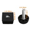 10PCS Thread Black Plastic Furniture Chair Leg Blanking End Covers