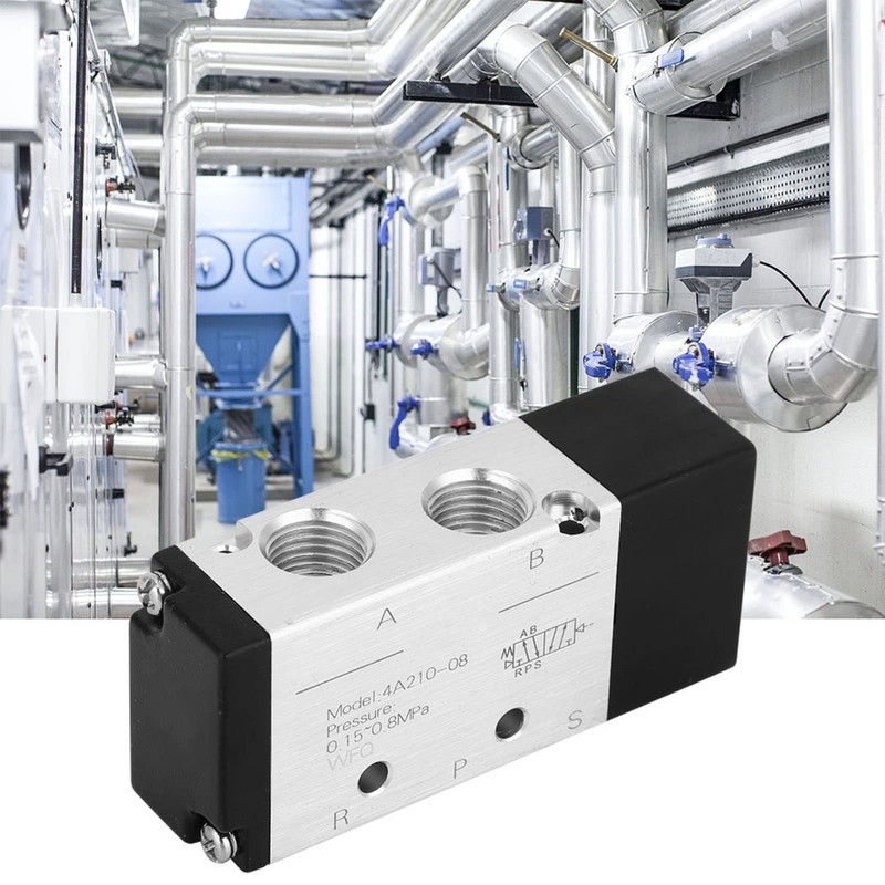 PT1/4in Pneumatic Air Valve，2 Position 5 Way Air Pneumatic Control