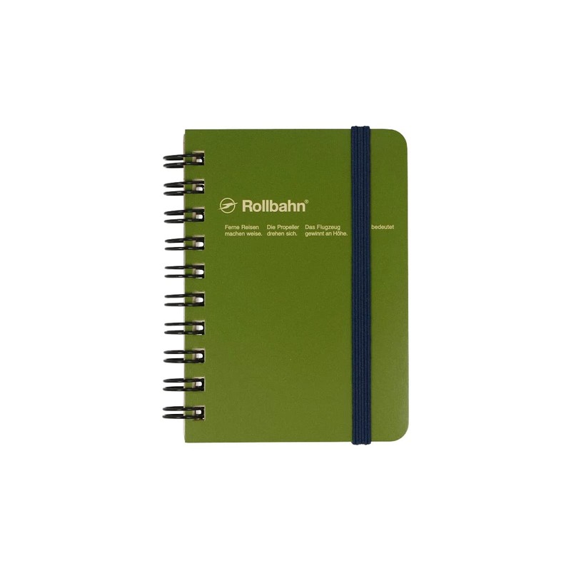 Delfonics Rollbahn Notepad with Pocket, Mini (Olive)