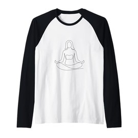 Yoga Cup Yoga T-Shirt Meditation Hoody Cushion Yoga Clothing Raglan Baseball Tee