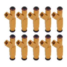 KUIPERAUTO 10Pcs Fuel Injectors 0280155710 Compatible for Ford E-350 Econoline / F250 F350 F450 Super Duty 6.8L