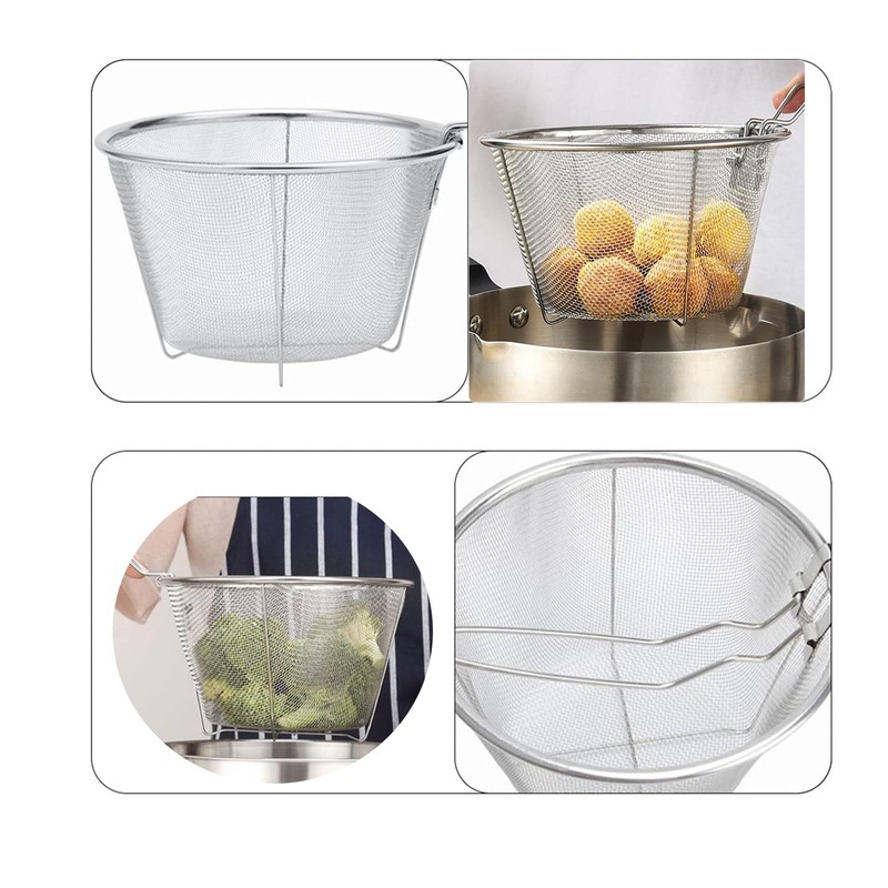 ZHQZZPH 7 Inch Stainless Steel Fryer Basket | Replacement Accessory