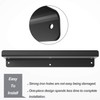 SRIWATANA Black Floating Shelves, Metal Wall Shelves Set of 3
