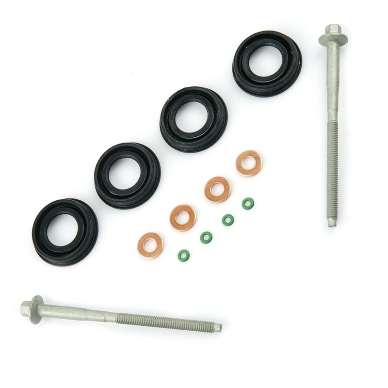 MKAREPART Diesel Injector Seals Washer O-ring Clamp Bolts Kit Compatible