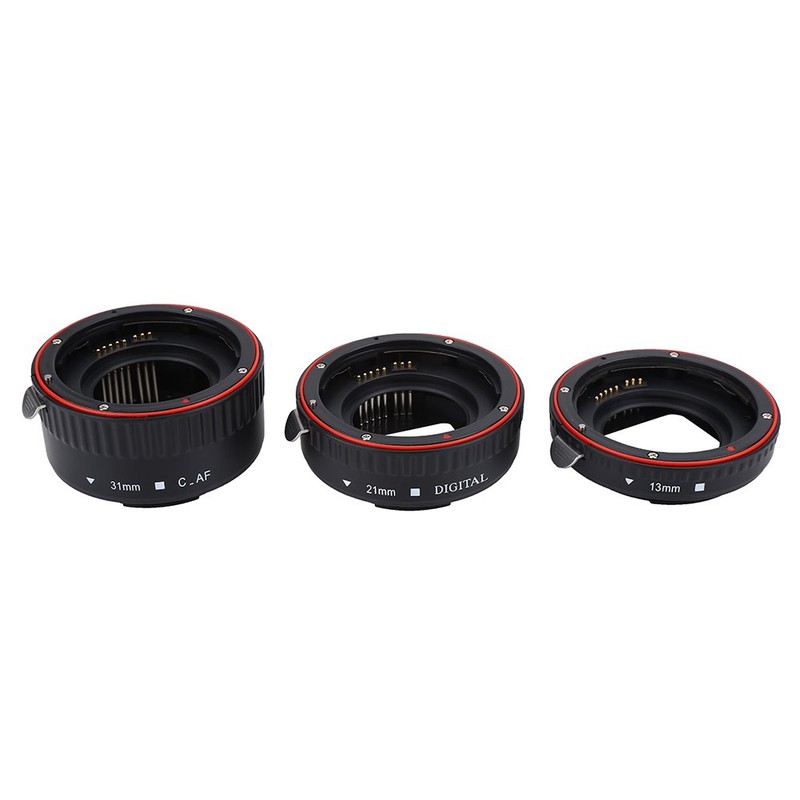 Metal Auto Focusing Macro Extension Lens Adapter Tube Rings Set