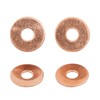 sourcing map Copper Washers Flat Sealing Rings 6 mm Inner