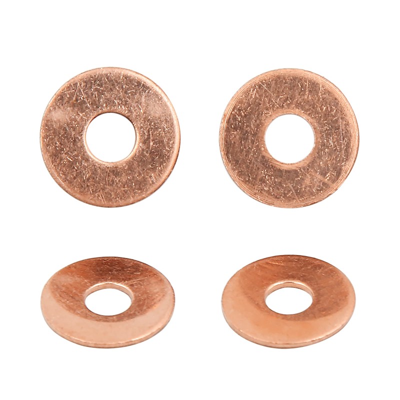 sourcing map Copper Washers Flat Sealing Rings 6 mm Inner