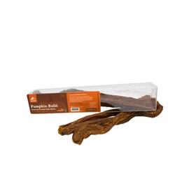 BARKN' Big Pumpkin Coated Dog Bully Sticks - Gourmet Chew Sticks Covered in Pumpkin for Dogs, Pizzle Sticks Made in The USA - Healthy Chew Treats for Dogs - 12 Inch 3 ct