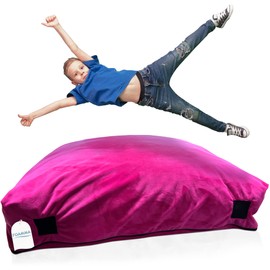 Foamma Crash Pad – (36 x 48”) (3 Feet x 4 Ft) – Sensory Crash Pad with Foam Blocks for Autistic Kids, Soft Fabric & Washable Cover – Ideal for Kids and Adults to Jump, Play, or Relax