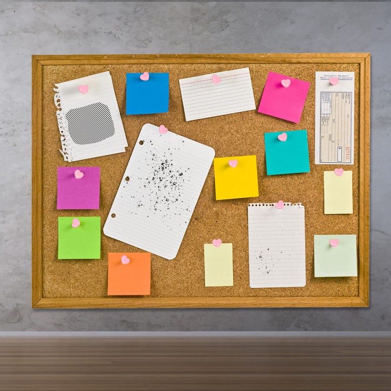 100pcs Push Pins, 0.47inch Plastic Pushpins Pink Push Pins Heart