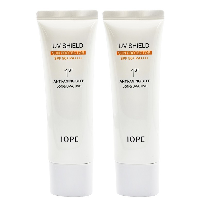 IOPE UV Shield Sun Protector 50ml x2 Anti-Aging Sun Cream