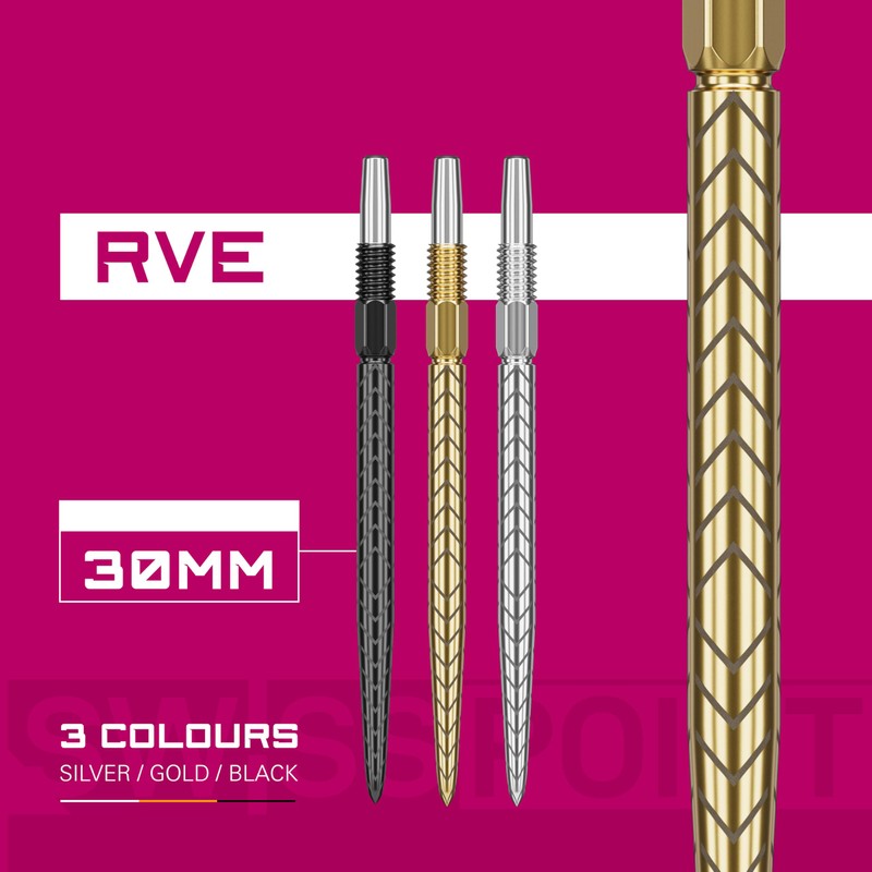 Target Darts Swiss Point Dart Points, RVE (3 Pack Set