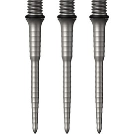 Mission Darts Points Titan Ripple | Titanium Conversion Point | 34 mm | Silver (X2658)