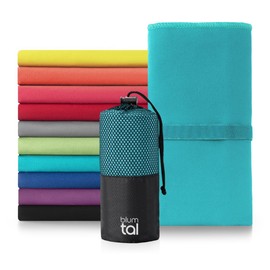 Blumtal Microfibre Towel 200 x 100 cm - Sports Towel Made of Quick-Drying Microfibre - Fitness Towel Sport - Microfibre Towels - Towel Gym - Bath Towel Microfibre Petrol