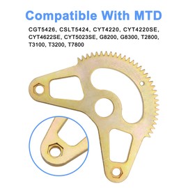 Misakomo 717-05225C 16" Mower Steering Gear Segment, Compatible with MTD Cub-Cadet Craftsman Troy-Bilt Riding Lawnmower XT1 XT2 GT50 GT54 GX50 GX54 LT42 LT46 LT50 LT54 LX42 LX46 LX50 SLX50 SLX54 ST54