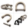 TUNUKE D-Ring, Titanium, Small, Mini, Screw-type, Screwdriver, Key Ring, Key