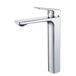 Chrome Bathroom Faucet Tall Single Handle Bathroom Vanity Sink Faucet, Rv Lavatory Vessel Faucet Basin Mixer Tap, Solid Brass 1.2 GPM