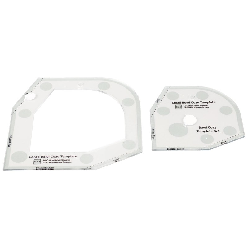 2 Pcs Bowl Cozy Template Acrylic Exquisite Bowl Wrap Sewing