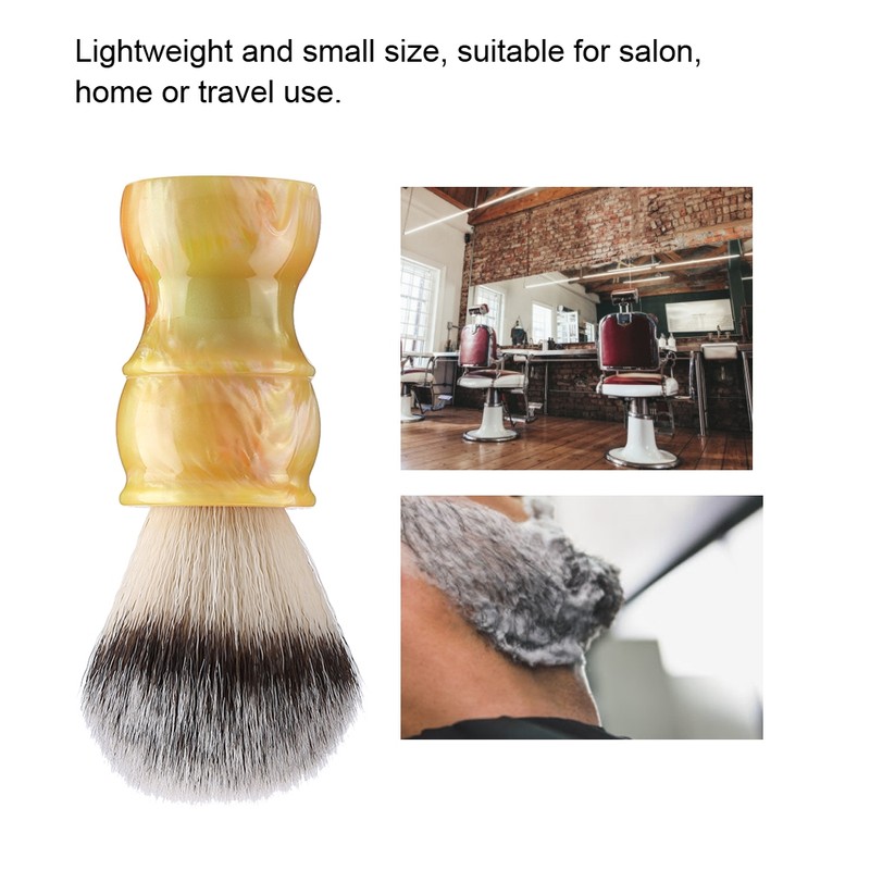 Professional Manual Beard Shaving Brush Dense Nylon Hair Men Mustache