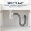 COOLHIYA Flexible Bathtub Drain Pipe Plastic Tub Drain Accessory for