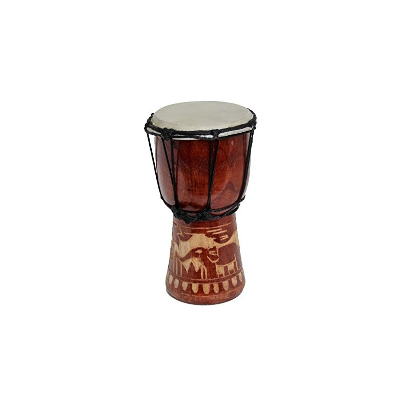 20 cm Djembe Drum Bongo for Children Elephant Wood A2