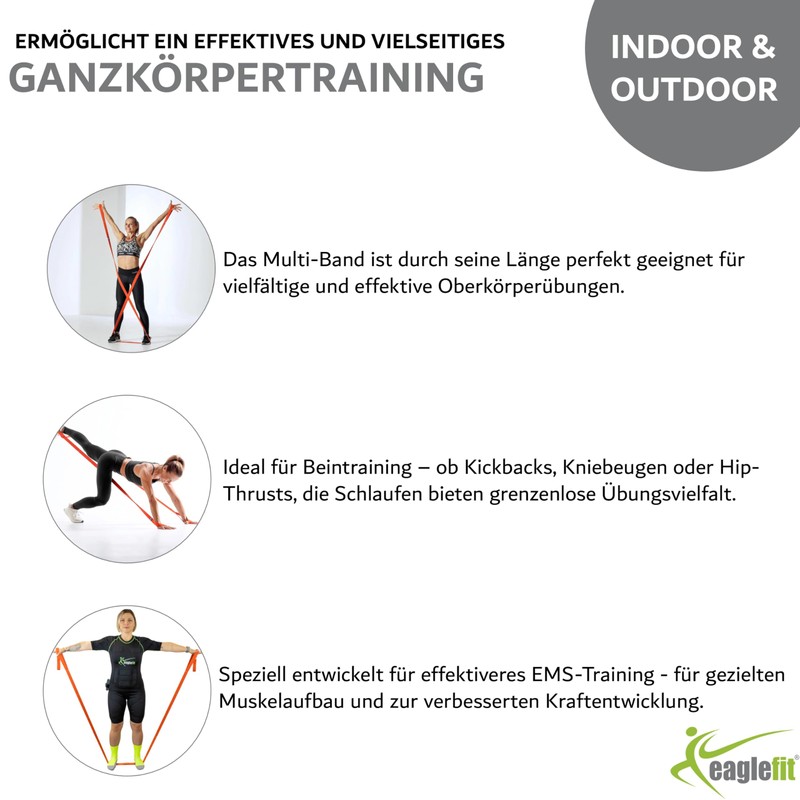 eaglefit - Multi Training Band by Flexvit Orange for Beginners