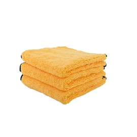 Chemical Guys MIC_506_03 Professional Grade Premium Microfiber Towels, Gold (16 Inch x 16 Inch) (Pack of 3) - Safe for Car Wash, Home Cleaning & Pet Drying Cloths