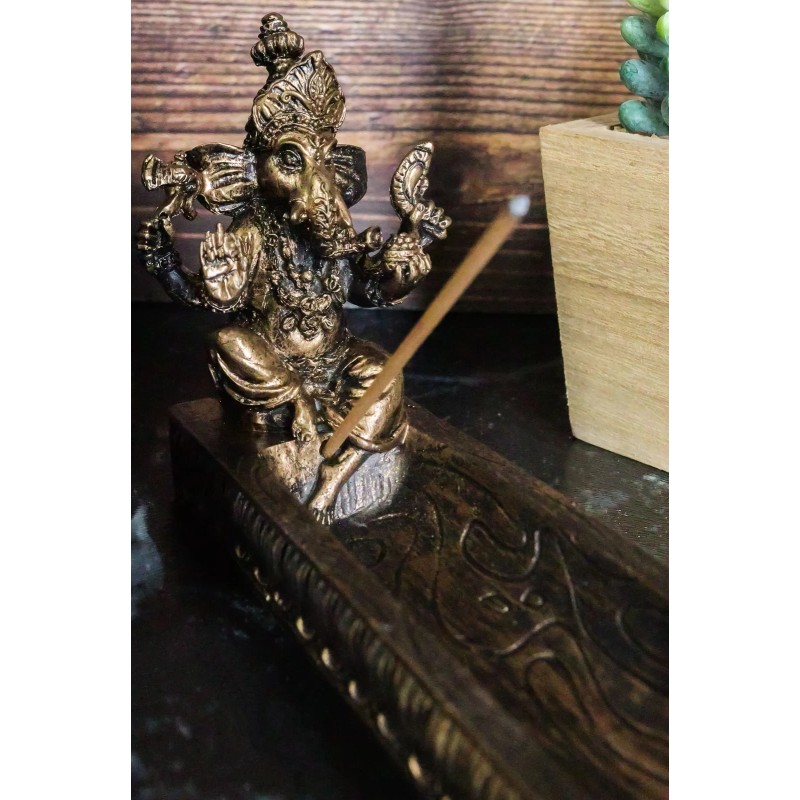 Vastu Zen Hindu God Lord Ganesha Stick Incense Holder Hinduism