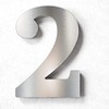 N-02-2-E Stainless Steel House Number 2 - Solid, Weatherproof and