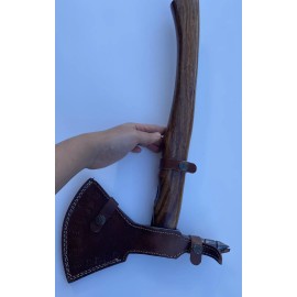 ZH Special Damascus Steel Handmade Hand Forged Axe ZH41 Roofing/tomaha