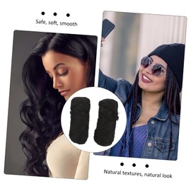 SAFIGLE 2 Rolls Polypropylene Hair Wig Wire Durable Non Shedding Braid Extensions for Styling for Daily Dress Up Parties and Festivals Black