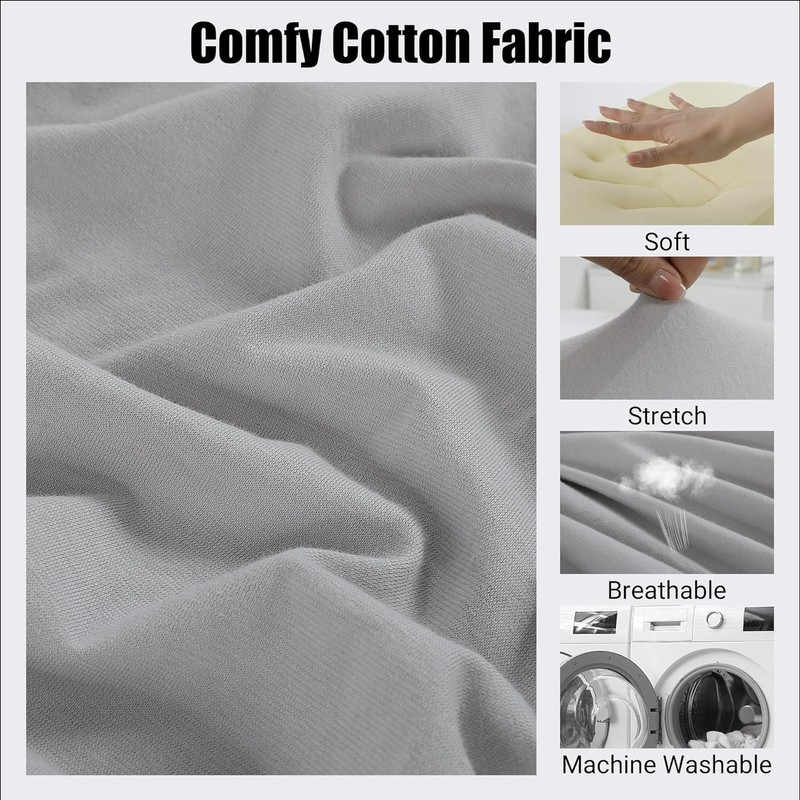 HOMBYS 100% Cotton Pillowcase for Cube Pillow-Soft and Breathable Cotton