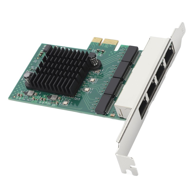 PCIe X1 Network Card 4 RJ45 Port 1000M High Speed