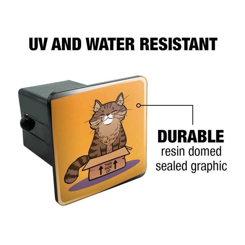 GRAPHICS & MORE Cat Sitting in Box Tow Trailer Hitch